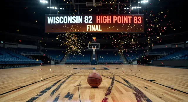 No. 12 High Point upsets No. 5 Wisconsin 83-82 in first-round NCAA men's tournament game