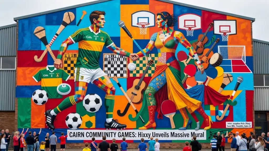 Artist Hixxy Unveils Massive Community Mural to Celebrate Cairn Games